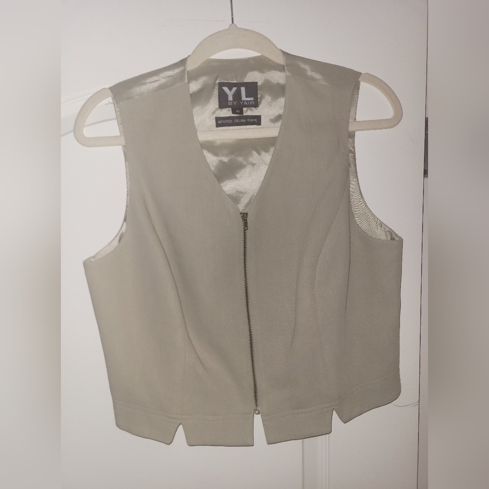YL By Yair Women's Beige Vest